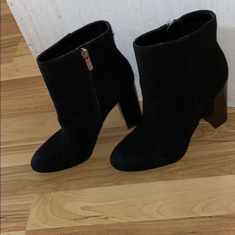 Black Suede Booties